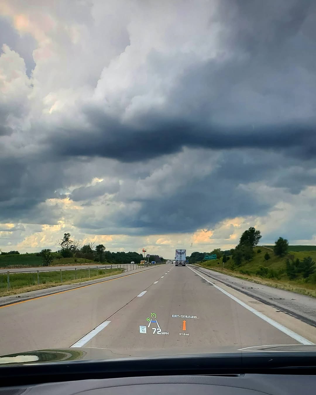 Heavy Sky Over the Road